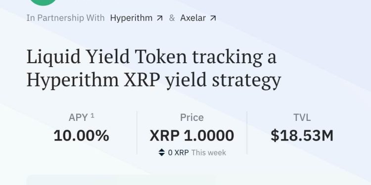 XRP’s DeFi utility sparks as liquid staking vault nears $20 million