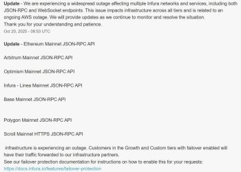 How today’s AWS glitch took down Coinbase, ETH L2s, and half the internet