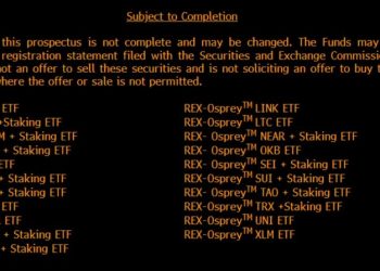 REX-Osprey and Defiance file 27 crypto ETFs, including staking and 3x leverage
