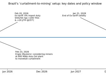 Brazil cuts Bitcoin miner import tax to zero and companies may plug them into stranded solar next