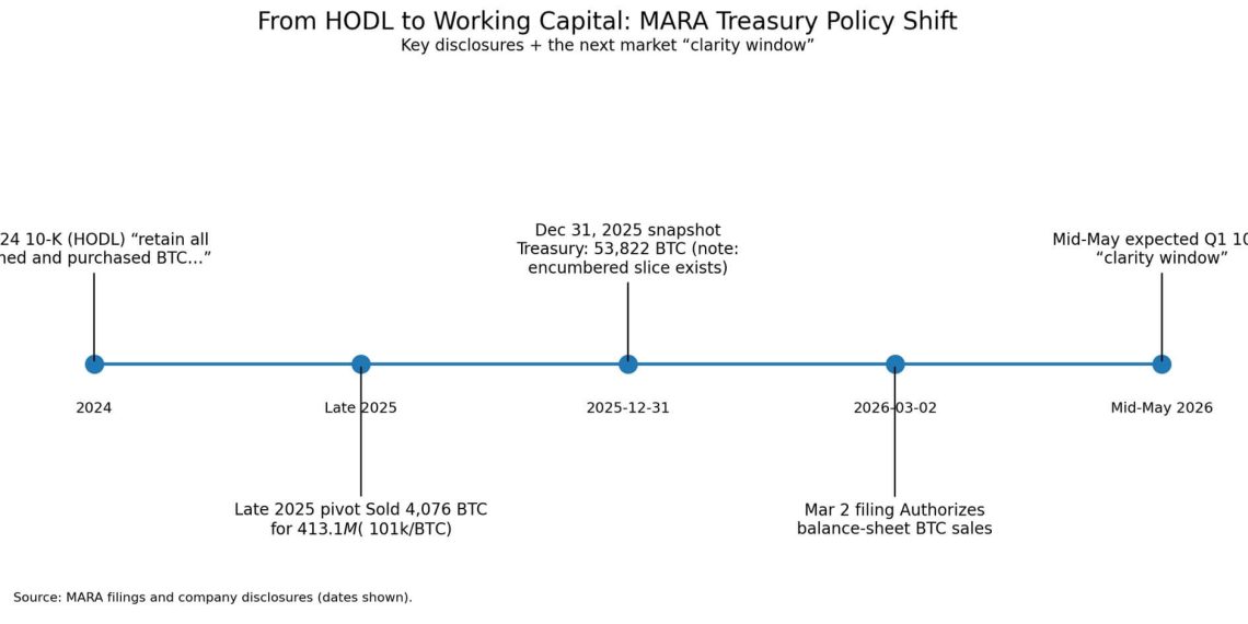 Second top US Bitcoin miner authorizes sale of entire BTC stash as MARA eyes $3.8 billion liquidity option