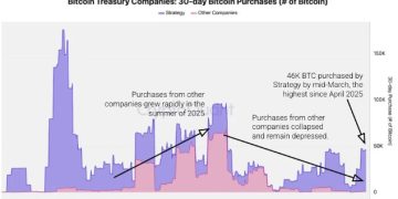 The $100 billion corporate Bitcoin surge is down to one buyer as other companies stop adding