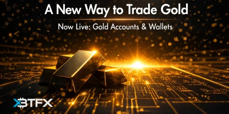 XBTFX Launches Gold-Based MT5 Accounts Enabling Traders to Fund and Trade Using Gold