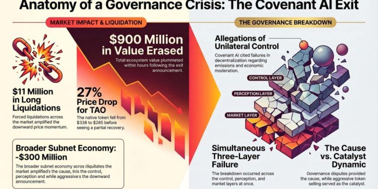 Bittensor sheds $900 million in market value as key AI developer exits amid in-fighting