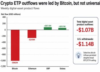 Bitcoin ETF flows expose the split inside crypto’s $1 billion selloff