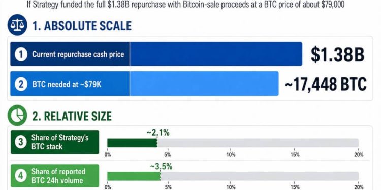 Strategy has put Bitcoin sales on the table for repurchases – but will it affect BTC price?