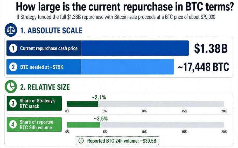Strategy has put Bitcoin sales on the table for repurchases – but will it affect BTC price?