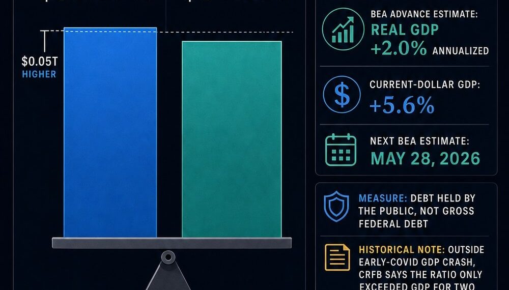 America’s $31.27 trillion in debt now exceeds GDP – silently reinforces the case for Bitcoin