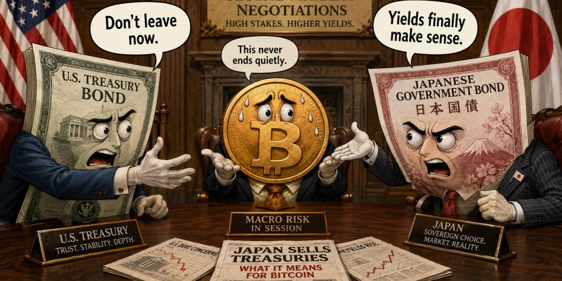 Bitcoin faces Treasury yield pressure as Japan sells nearly $30 billion of US debt