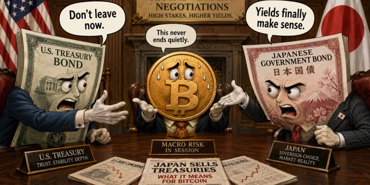 Bitcoin faces Treasury yield pressure as Japan sells nearly $30 billion of US debt