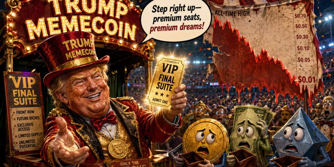 TRUMP coin World Cup VIP offer lets insiders sell while holders compete for tickets